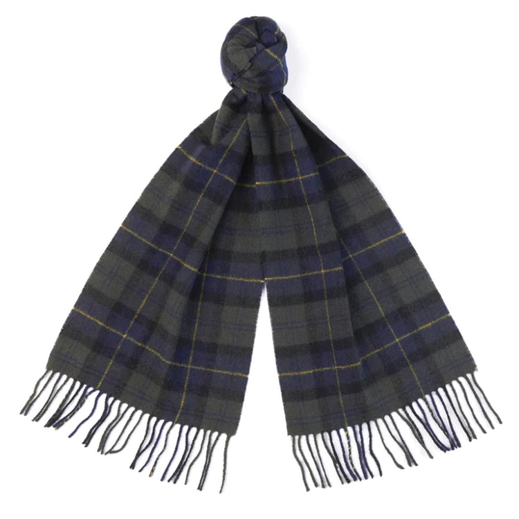 Tartan Lambswool Scarf Olive Night  - Sciarpa Multicolore / Marrone 222MUSC0001-TN28  BARBOUR 