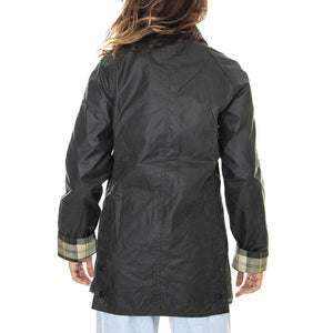 Beadnell Wax Jacket Sage - Giacca Invernale Donna Verde FW22-LWX0667-SG91 . BARBOUR 
