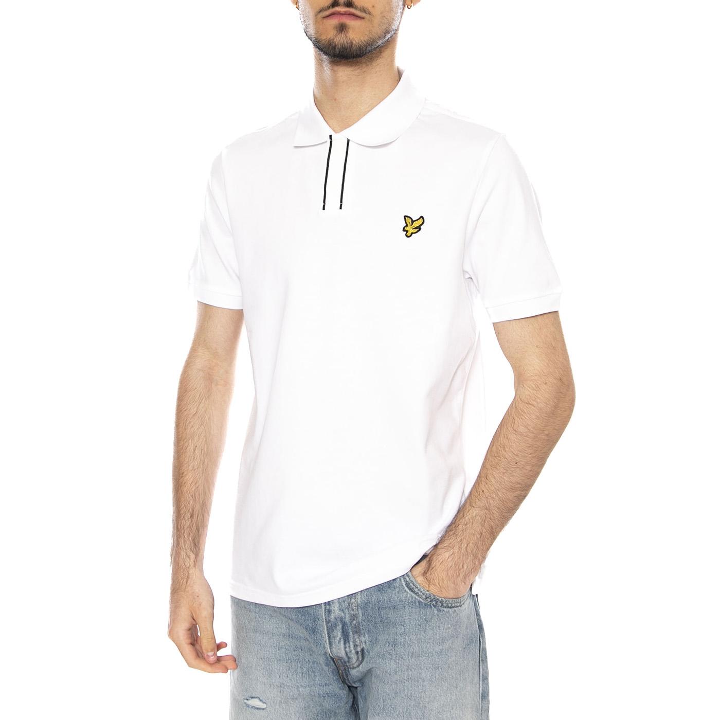 PLACKET TIPPED POLO SHIRT - Polo Uomo Bianca SP2409V 626 LYLE & SCOTT 