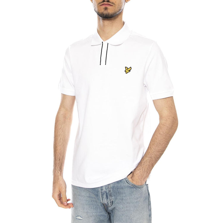 PLACKET TIPPED POLO SHIRT - Polo Uomo Bianca SP2409V 626 LYLE & SCOTT 
