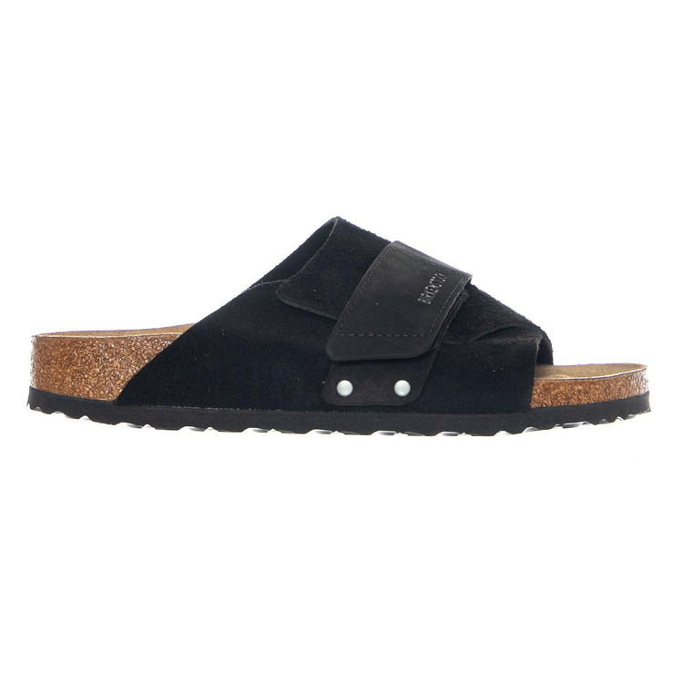 Kyoto Suede Leather Nubuck Narrow Fit Black - Sandali Uomo Neri 1022566 BLK BIRKENSTOCK 