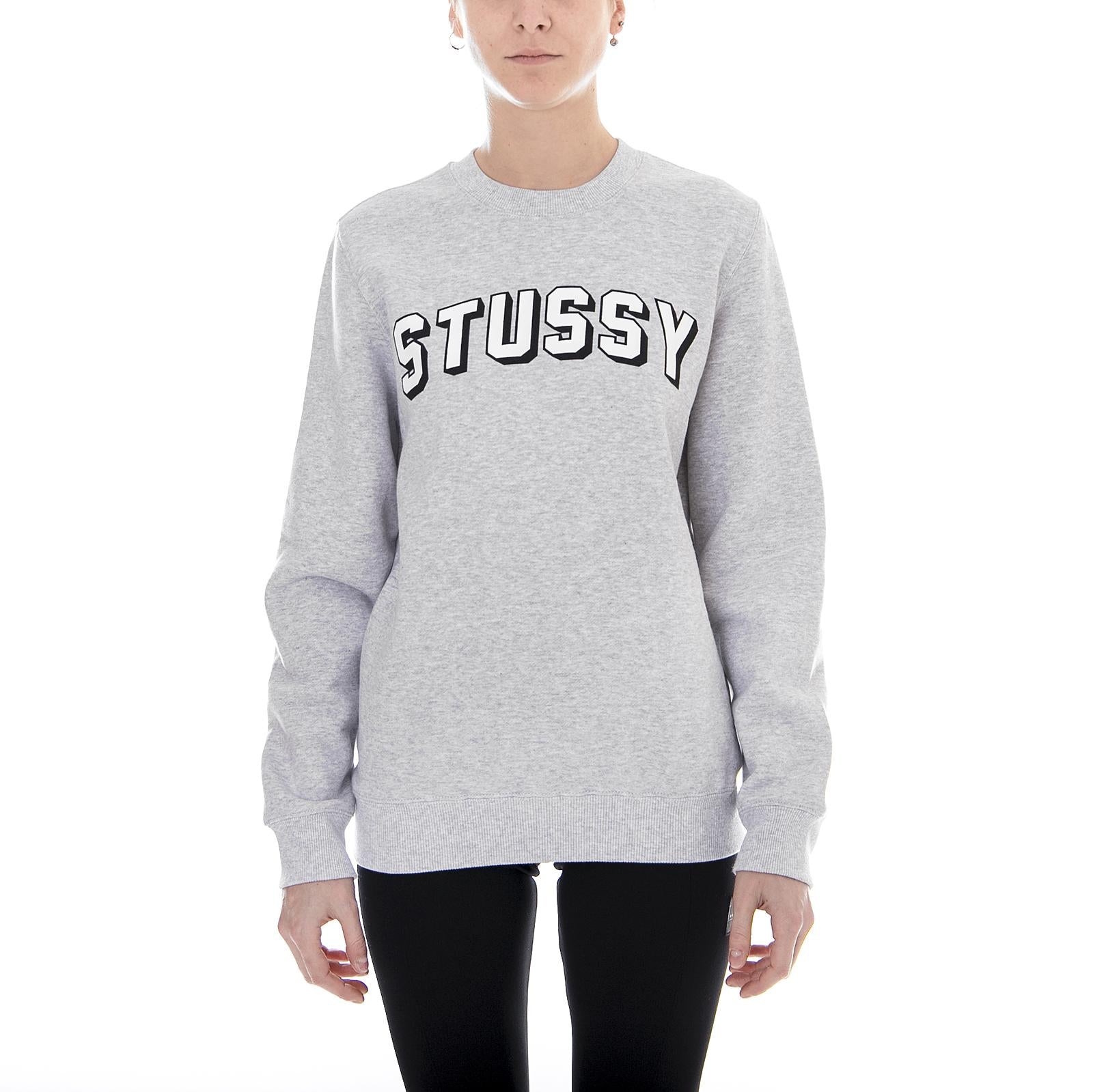 COLLEGIATE CREW GREY HEATHER 2911088-GREY HEATHER  STUSSY 