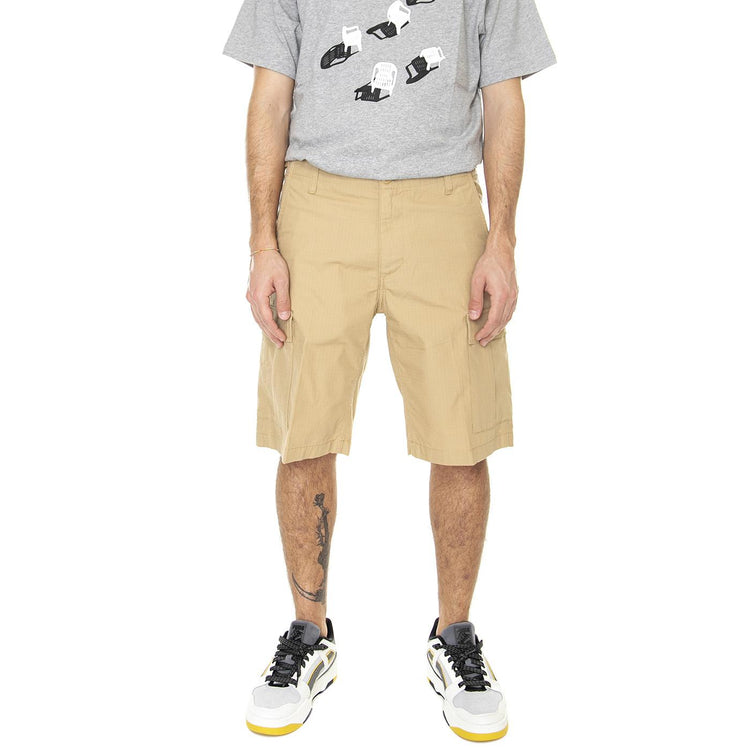 Aviation Short Dusty H Brown Rinsed - Bermuda Uomo Marroni I028245-07E02  CARHARTT WIP 