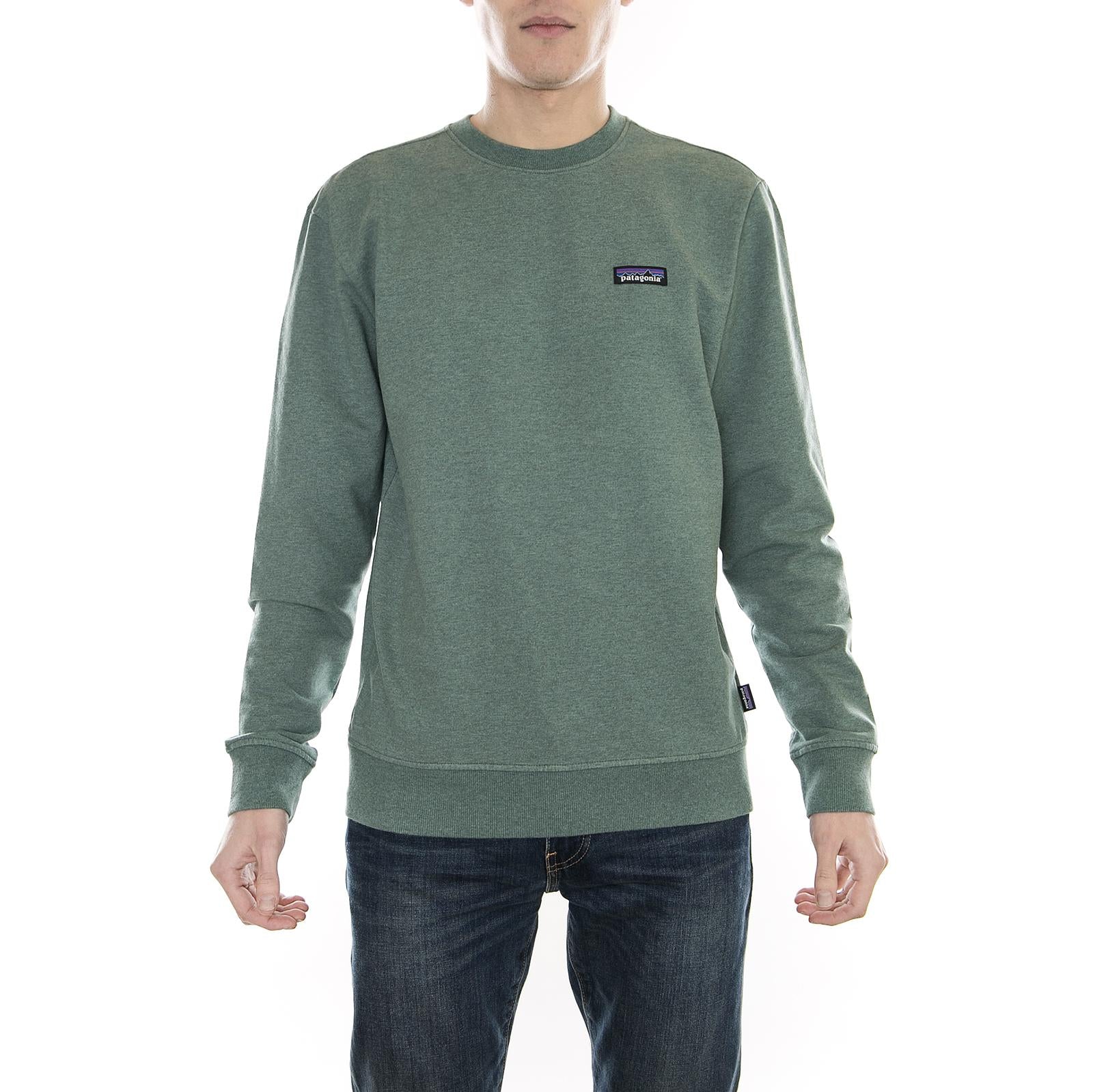 P-6 Label MW Crew Sweatshirt Pesto 39486-PST  PATAGONIA 