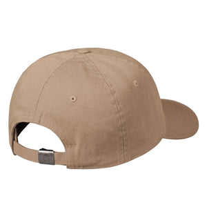 Madison Logo Cap Leather / White - Cappellino con Visiera Marrone I023750.1Q5XX  CARHARTT WIP 