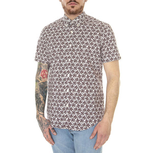 Retro Print Claret - Camicia Maniche Corte Uomo Multicolore 66661-048  BEN SHERMAN 