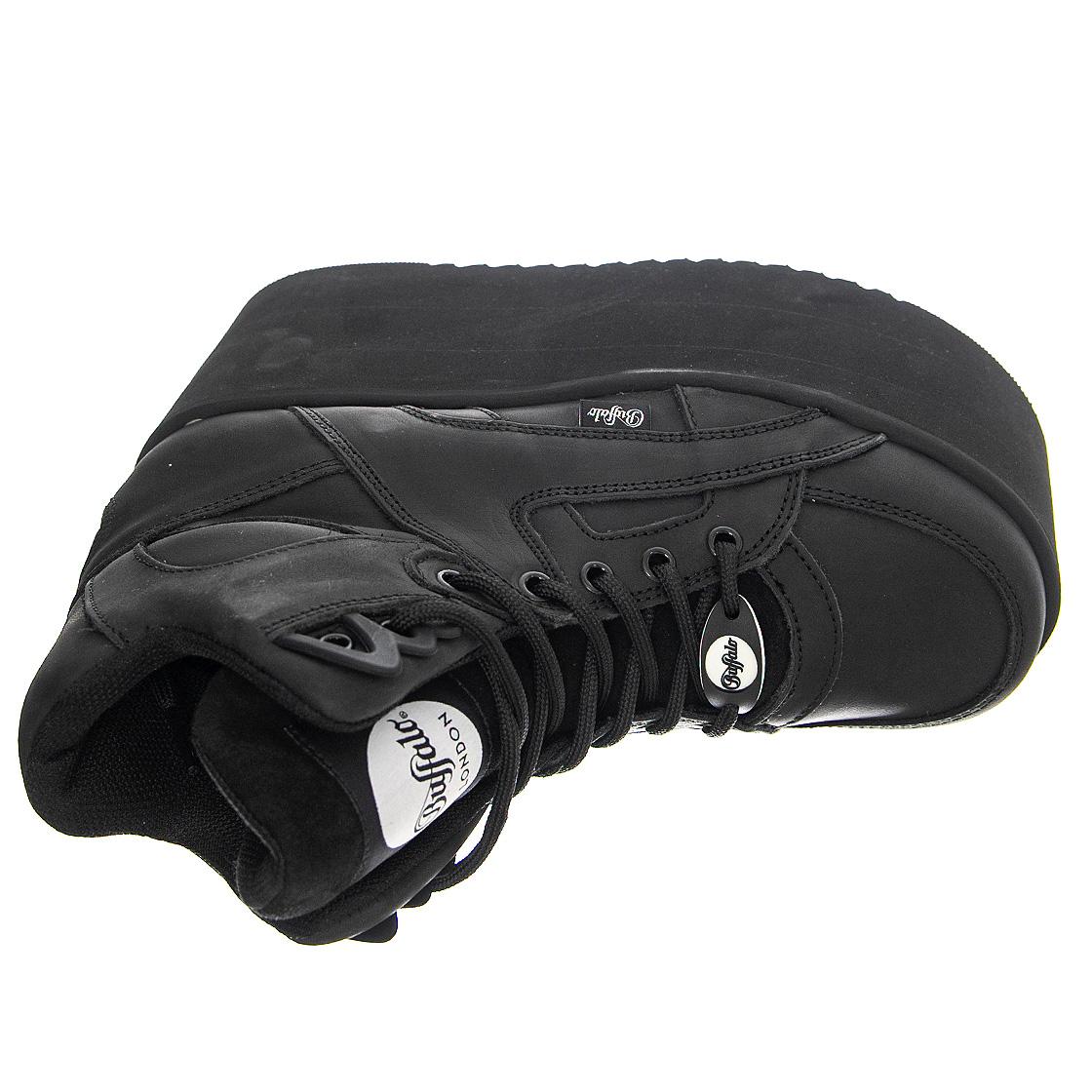 Buffalo Black Texas Oil - Scarpe Stringate Profilo Alto Donna Nere 220783_13  BUFFALO 