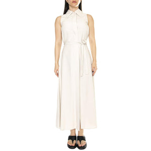 Vestido Largo Camisero Blanco - Abito Donna Bianco 41W/11228  WILD PONY 