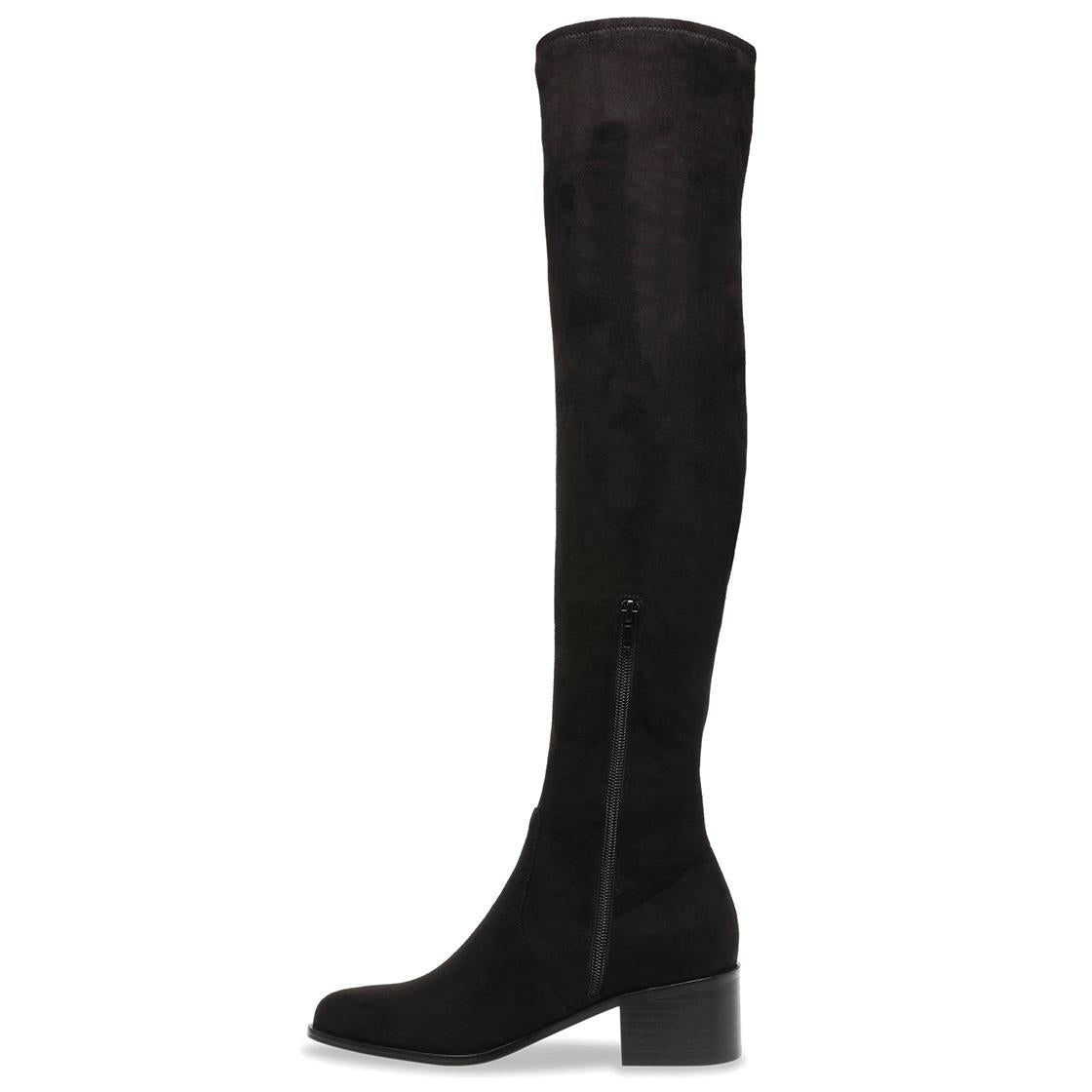 SADIE BLACK  MICROSUEDE - Stivale Donna Nero SMSSADIE-BLK . STEVE MADDEN 