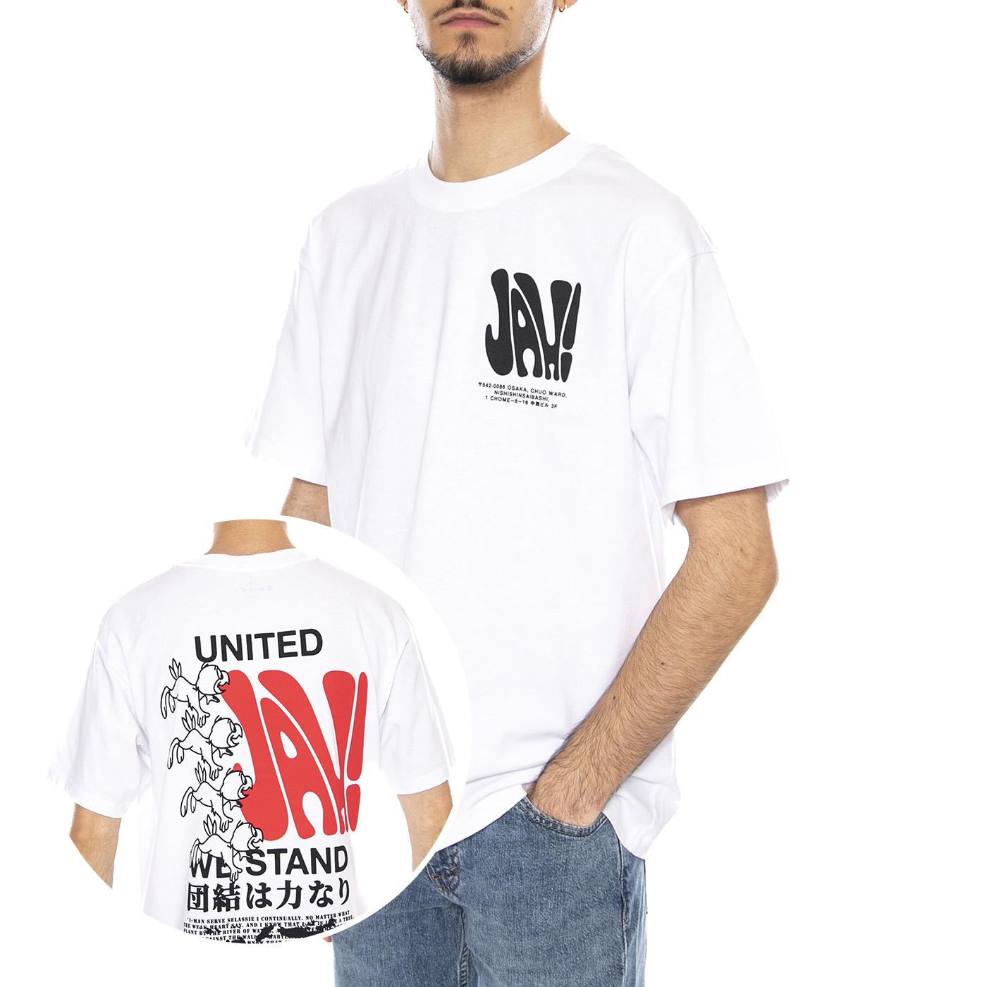 UNITED WE STAND TS White -- Maglietta Girocollo Uomo Bianca I036399. 02.67 EDWIN 