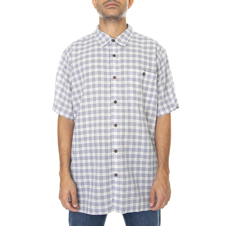 M's A/C Shirt Mushpots: Light Plume Grey - Camicia Maniche Corte Uomo Multicolore 52921-MUPG  PATAGONIA 