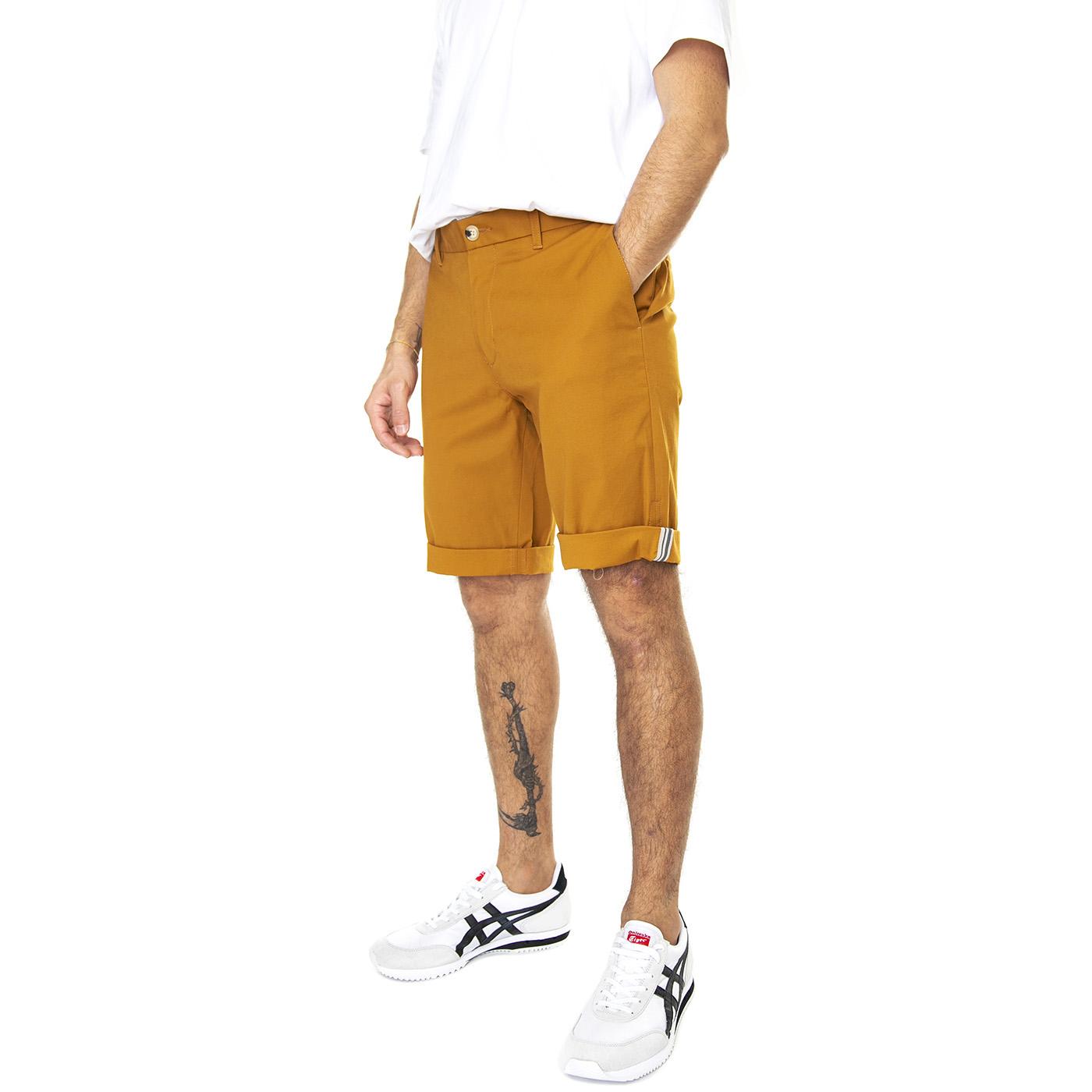 Signature Chino Short Gold - Bermuda Uomo Marroni 59177-470  BEN SHERMAN 