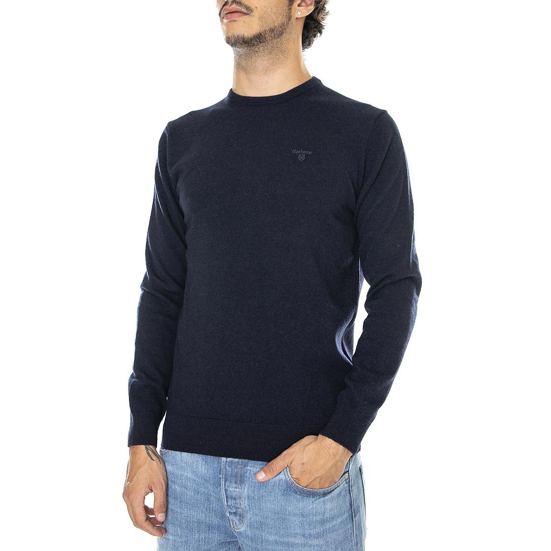 Essential Lambswool Crew Neck Navy - Maglione Girocollo Uomo Blu FW22-MKN0345-NY71  BARBOUR 