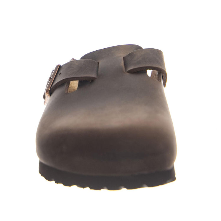 Boston BS Habana Suede Leather Brown -- Sandali Uomo Marroni 0159713 . BIRKENSTOCK 