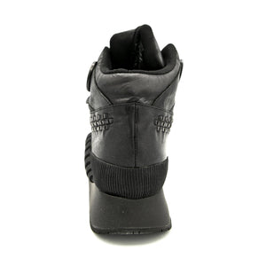 Z1 Black Calf Leather - Scarpe Stringate Profilo Alto Donna Nere UDSTB-171-BKCF  UNDERGROUND 