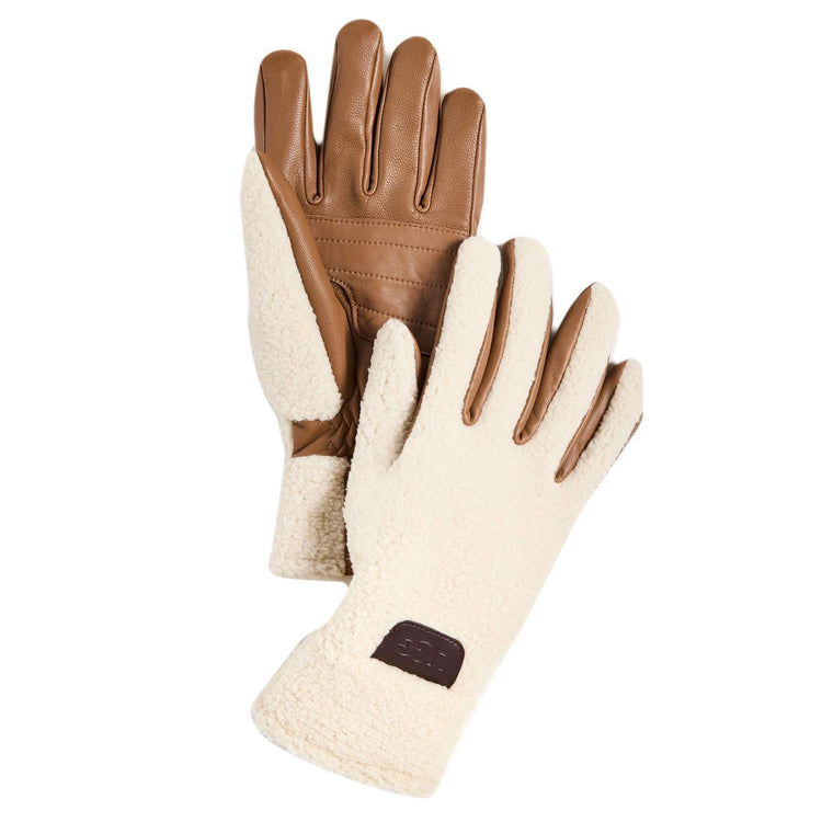 M Sherpa Glove Cream - Guanti Beige / Marroni UGA21644-CRM  UGG 