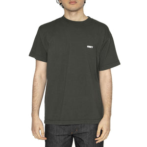 Obey Bold Icon Heavywheight Tee - Maglietta Girocollo Uomo Verde 166913439-RSI  OBEY 