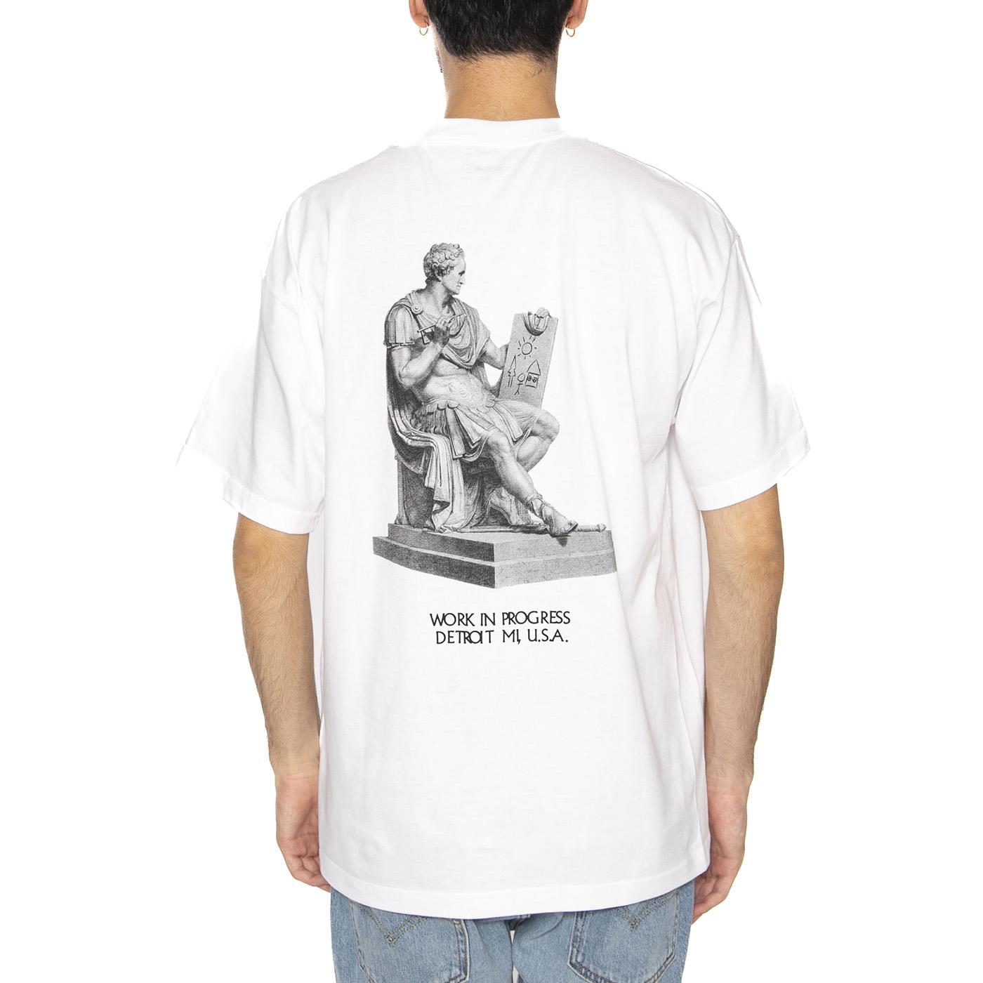 S/S Masterpiece T-Shirt White - Maglietta Girocollo Uomo Bianca I035196.02XX  CARHARTT WIP 