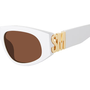 Adriane/S White Ivory Solid Brown - Occhiali da Sole Bianchi SMAX17180  STEVE MADDEN 