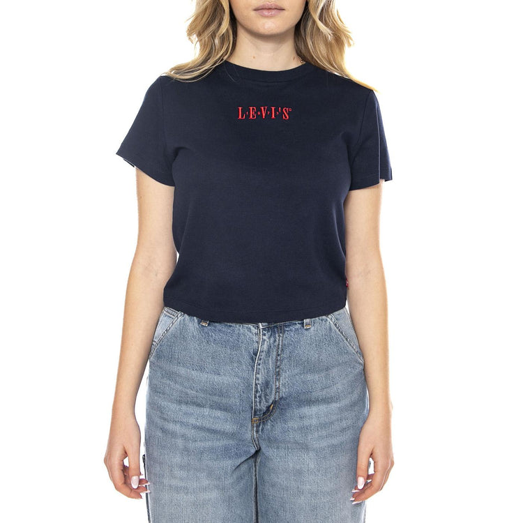 Levi's® T-Shirt Sportiva Essential Stampata -- Maglietta Donna Blu A8798-0045 . LEVIS 