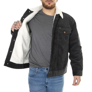 Antifit Sherpa Faded Black - Giacca Invernale Uomo Nera W441WLXV6  WRANGLER 