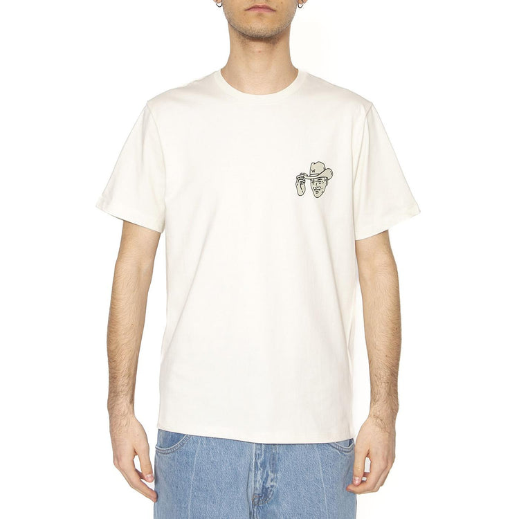 Small Graphic Tee Vintage White - Maglietta Girocollo Uomo Bianca 112362805  WRANGLER 