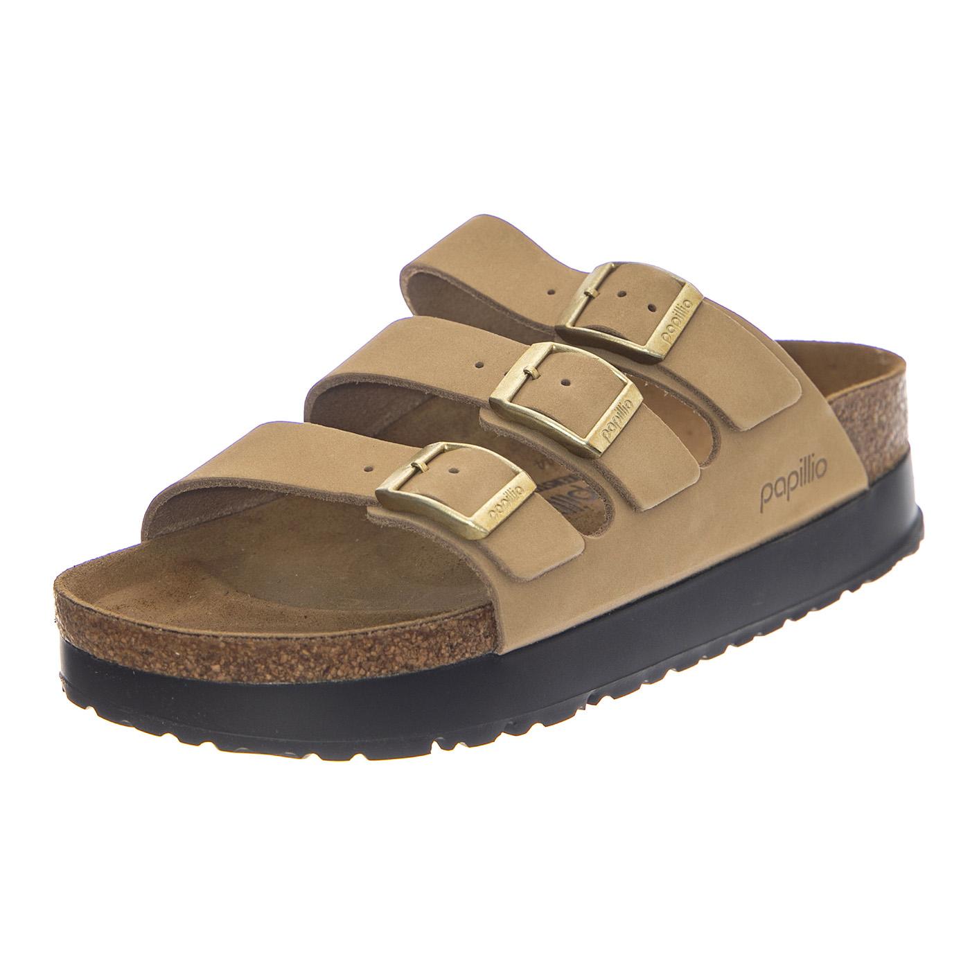 Florida Platf sandcastle, Nubuck Leather - Sandali Donna Beige 1029760  BIRKENSTOCK 