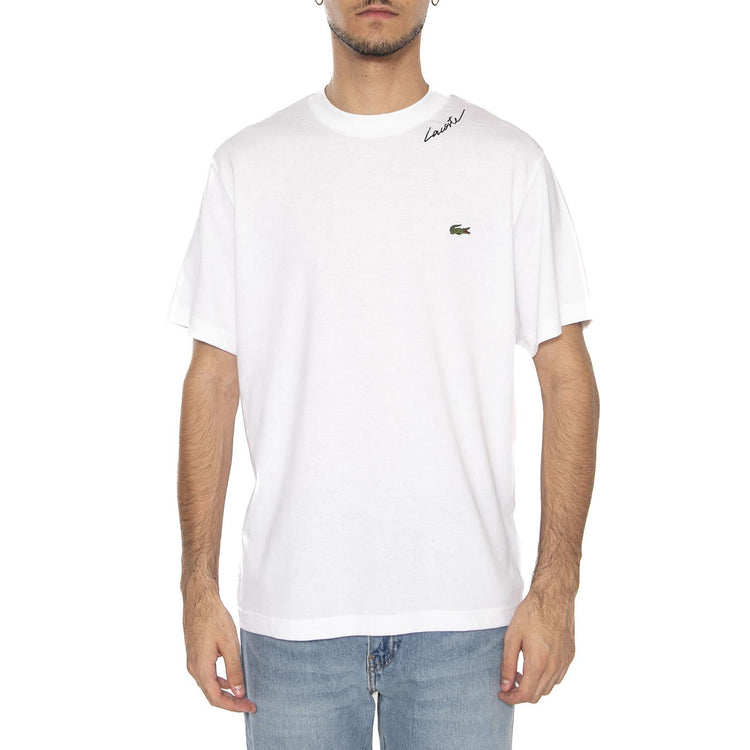 T-shirt 001 White - Maglietta Girocollo Uomo Bianca TH8273-001 . LACOSTE 