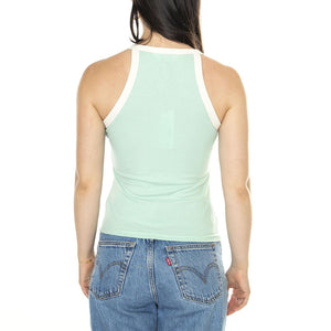 Cropped Halter Top Seafoam - Canottiera Donna Verde 112350226  LEE 