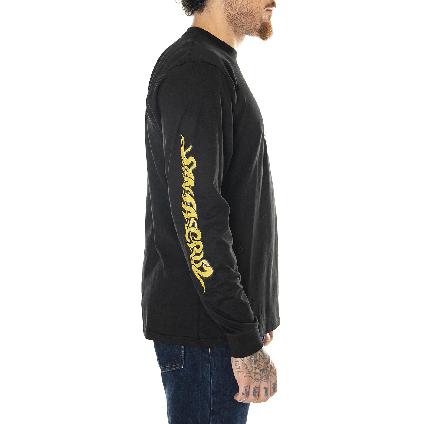  Screaming 50 Front L/S Black  SANTA CRUZ 