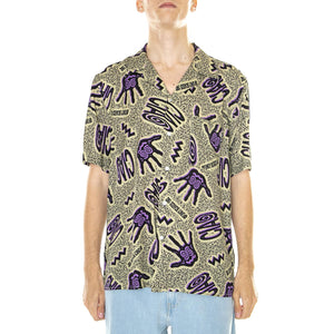 M' Ciao Shirt Sage - Camicia Maniche Corte Uomo Verde / Multicolore SS23-Ciao Shirt Sage  FUNKY 