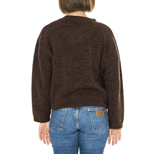 Erna Dark Brown - Cardigan Donna Marrone 331300-234  ELVINE 