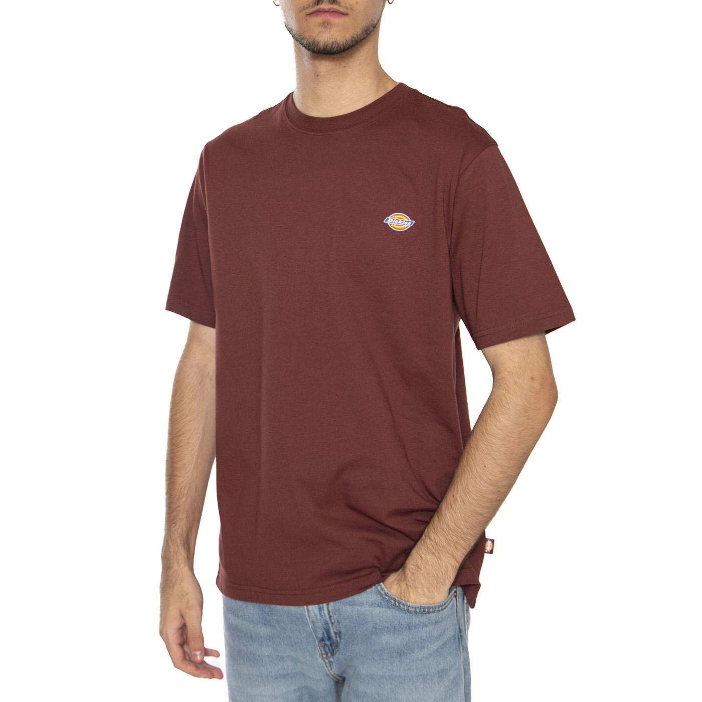 SS Mapleton Tee Andorre - Maglietta Girocollo Uomo Bordeaux DK0A4XDBL161  DICKIES 