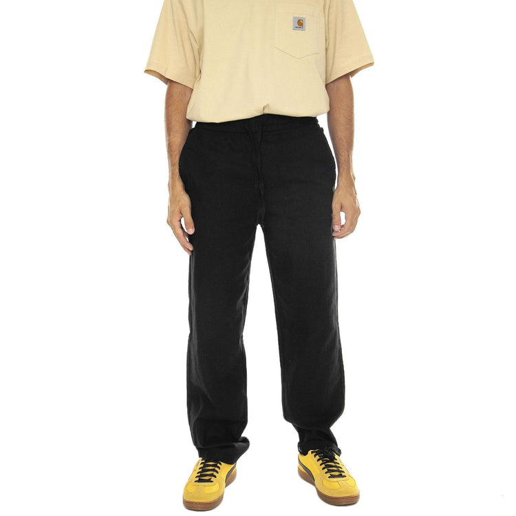 Sinus Loose 0007 Cot Lin Pant Noos Black - Pantaloni Uomo Neri 22028267-Black  ONLY & SONS 