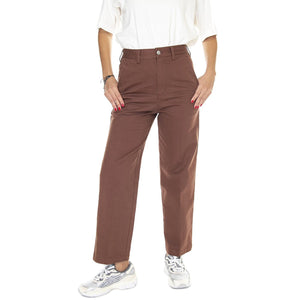 Brighton Carpenter Pant Sepia - Pantaloni Velluto Donna Marroni 242020087-SEP  OBEY 