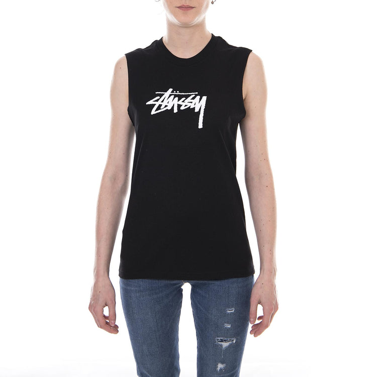 STOCK RAW MUSCLE TEE BLACK 2941371-BLACK  STUSSY 