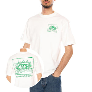 BRIGHT DAY SS TEE WHITE - Maglietta Girocollo Uomo Bianca VN000TRG WHT1 VANS 