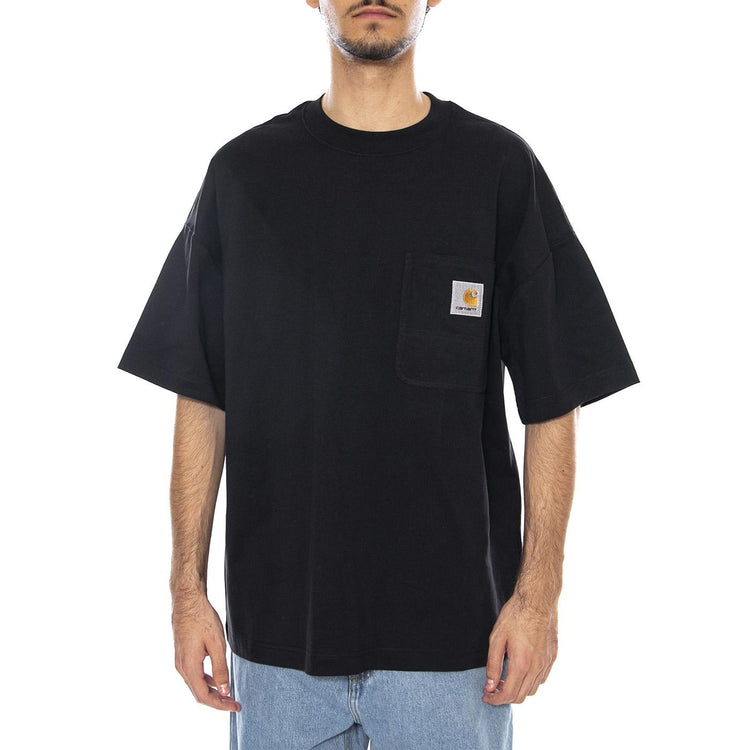 S/S Work Pocket T-Shirt Black - Maglietta Girocollo Uomo Nera I035523.89XX . CARHARTT WIP 