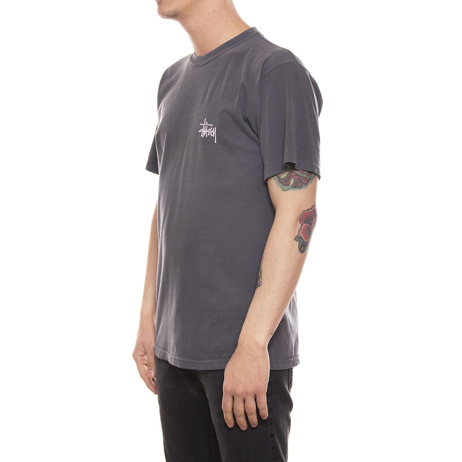 BASIC STUSSY PIG. DYED TEE BLACK 1904031-BLACK  STUSSY 