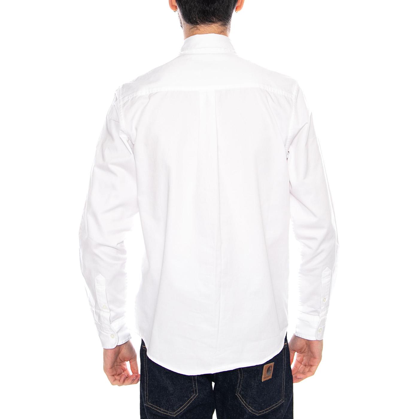 L/S Madison Shirt White / Black - Camicia Uomo Bianca I023339 00AXX CARHARTT WIP 