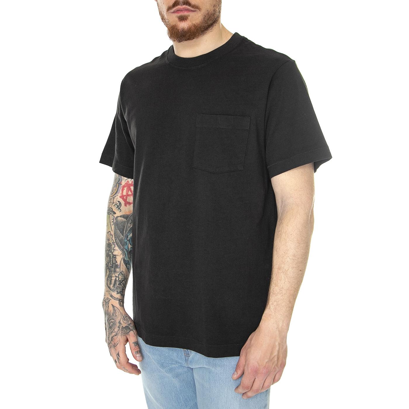 M's Cotton in Conversion MW Pocket Tee Black - Maglietta Girocollo Uomo Nera 52010-BLK  PATAGONIA 
