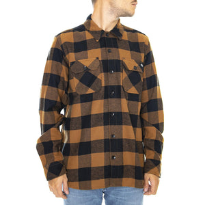 Sacramento Shirt - Brown Duck - Camicia Uomo Marrone 05 200142-BD . DICKIES 