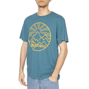 Penfield Circular Sun Mountain Dragonfly - Maglietta Girocollo Uomo Verde PFD0164-489  PENFIELD 