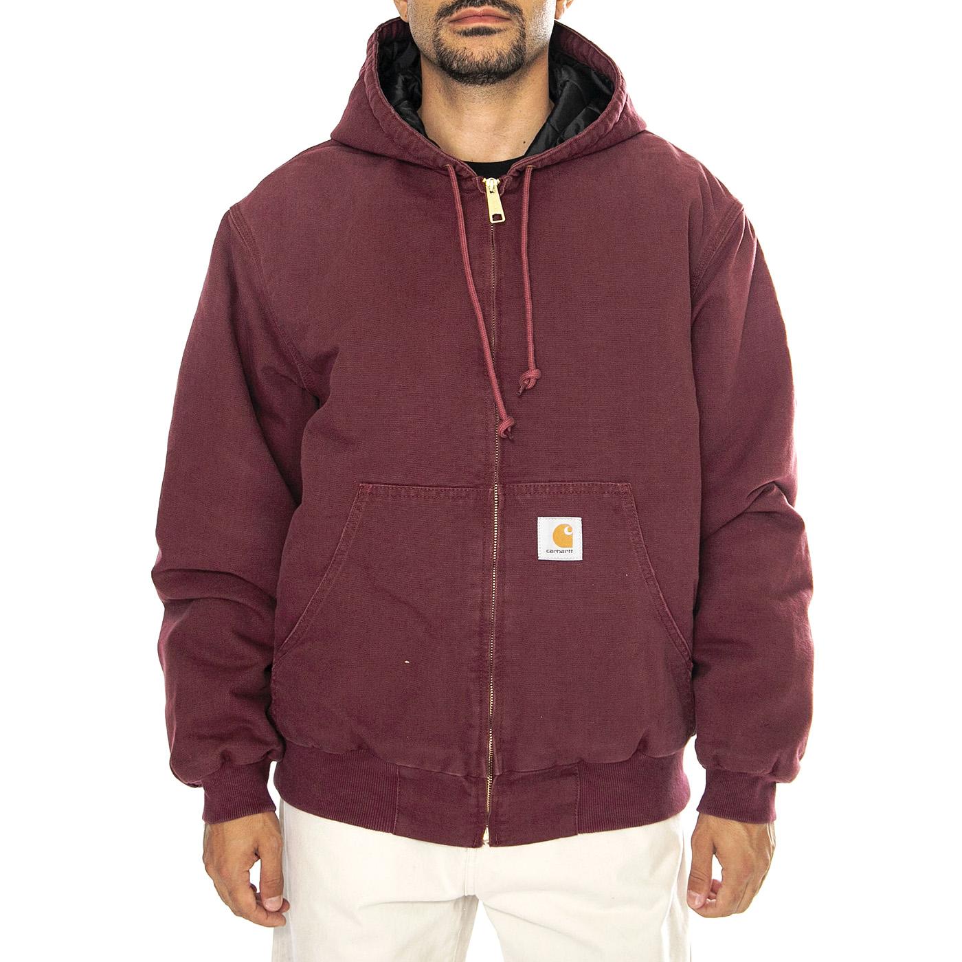 OG Active Jacket Malbec aged canvas - Giacca con Cappuccio Uomo Bordeaux I027360.2BY3K  CARHARTT WIP 
