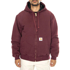 OG Active Jacket Malbec aged canvas - Giacca con Cappuccio Uomo Bordeaux I027360.2BY3K  CARHARTT WIP 