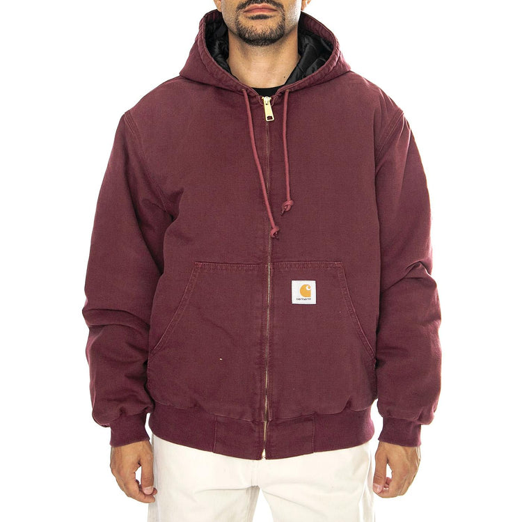 OG Active Jacket Malbec aged canvas - Giacca con Cappuccio Uomo Bordeaux I027360.2BY3K  CARHARTT WIP 