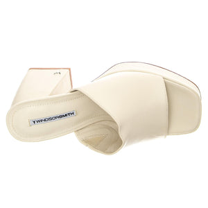 Closer Buttermilk - Sandali in Pelle Donna Bianchi WSSCLOSER-BML  WINDSOR SMITH 