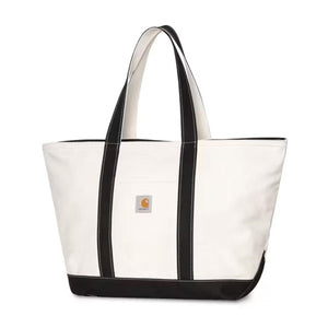 CANVAS BEACH TOTE NATURAL / BLACK - Borsa Tote Shopping Bianca I036926 1K6XX CARHARTT WIP 
