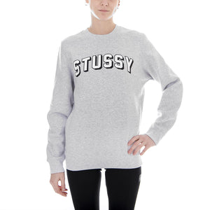 COLLEGIATE CREW GREY HEATHER 2911088-GREY HEATHER  STUSSY 