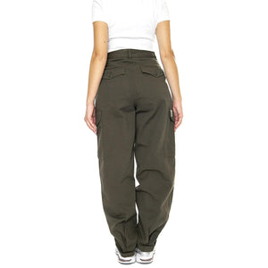 W' Collins Pant Office Green garment dyed - Pantaloni Donna Verde I029789.666GD  CARHARTT WIP 